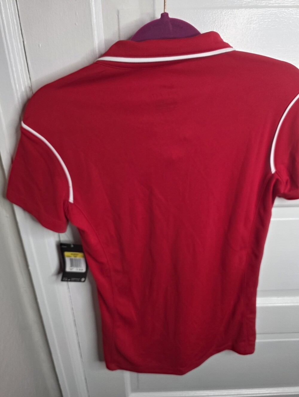 NWT Nike Ohio State Golf Polo Shirt Red Womens Small - Picture 3 of 9